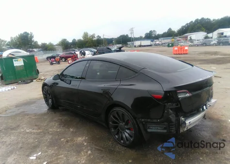 2022 Tesla Model 3 Performance Dual Motor All-Wheel Drive from USA, damaged, VIN 5YJ3E1EC9NF110108